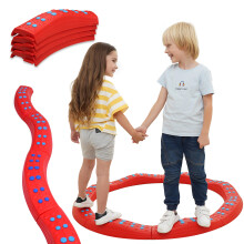 Specielle forsyninger Wavy Circle Balance Beams Træd sten til børn 8 pc. Sæt skridsikre struktureret overflade og glidemiddelresistente gulvgummi