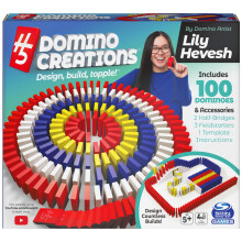 Spin Master Games Lily Hevesh H5 Domino Creations, 100-teiliges Domino-Set, Kinderspiele, Bauspielzeug, klassisches Spiel, Domino f  r Erwachsene ab 5