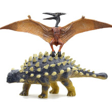 Jouets Dino Gemini&Genius - Figurines Ankylosaurus Pteranodon Réalistes pour Enfants, Décoration Maison, Fête Anniversaire