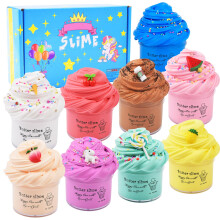 WUHUANIU 9er-Pack duftender Butter-Schleim-Set, ideale Slimes-Gropackung fr Kinder, superweich und nicht klebrig, DIY-Schleim-berraschungsspielzeu