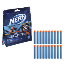 NERF Elite 2.0 20-Dart Refill Pack - 20 officiella Nerf Elite 2.0 Foam Dart - Kompatibel med alla Nerf Blasters som anvnder Elite Dart