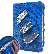 GINMLYDA Pailletten-Tagebuch fur Madchen, 21,6 x 14 cm, 160 linierte Seiten, Tagebuch fur Madchen und Jungen, wendbares Flip-Sequenz-Notizbuch fu