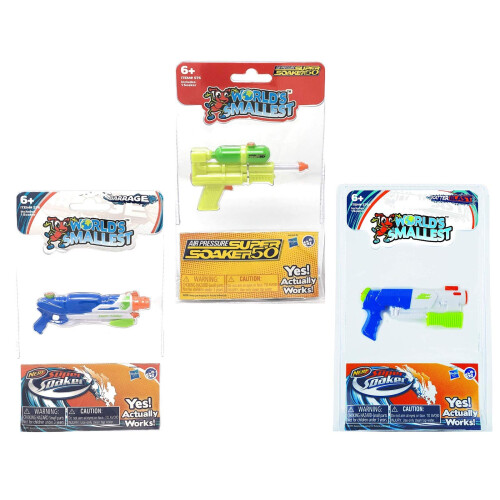 Verdens mindste Super Soaker - S?t med 3 - SS50 Barrage and Scatter Blast