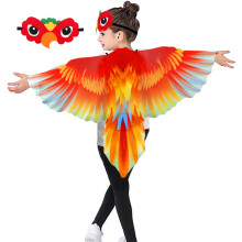 IROLEHOME Vogelkostuum Papegaai Vleugels voor Kinderen met Hoofddeksels, Jongens Meisjes Adelaars Cape Halloween