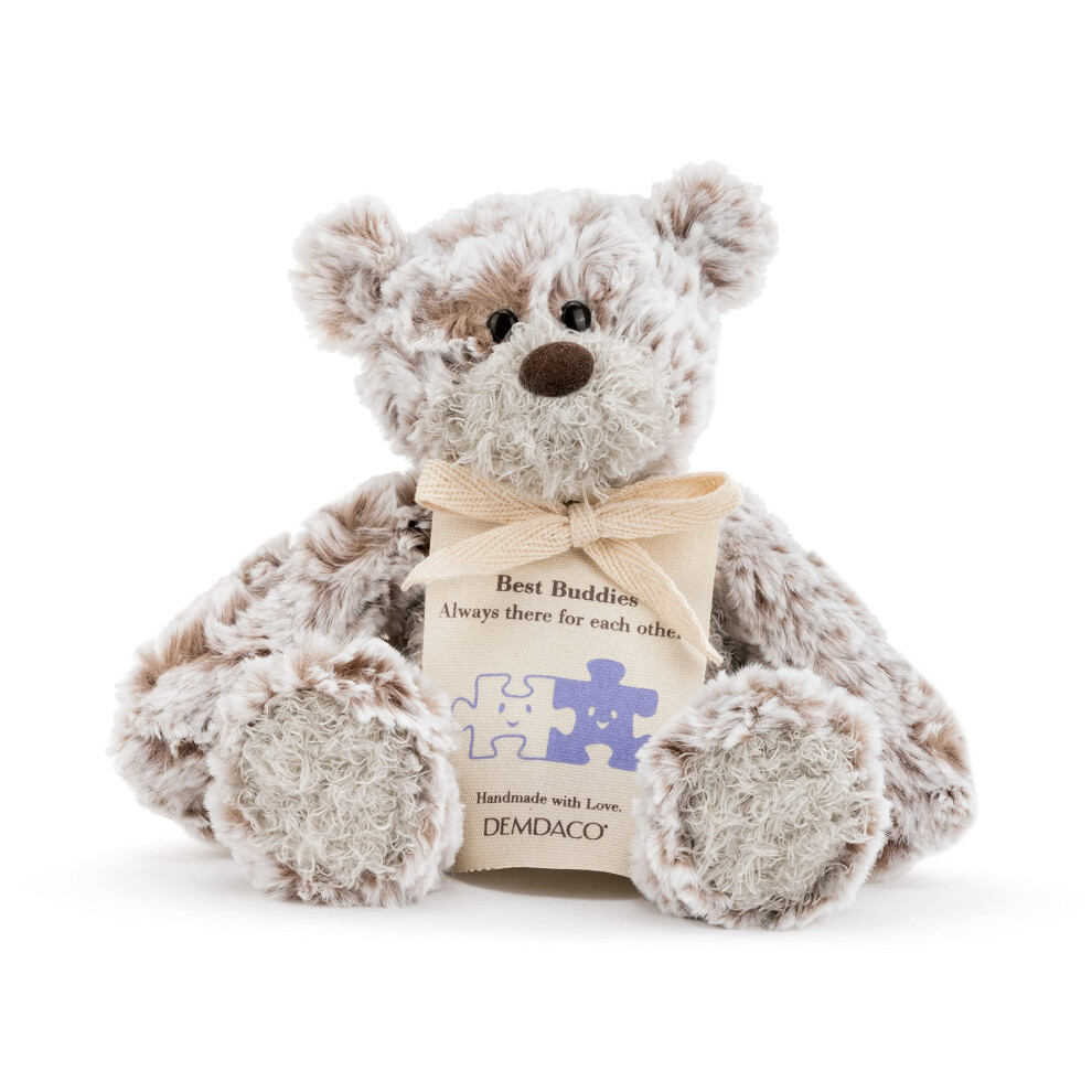 Demdaco Friend Mini Giving Bear Brown 8,5 Pouces Peluche En Tissu Polyester-image