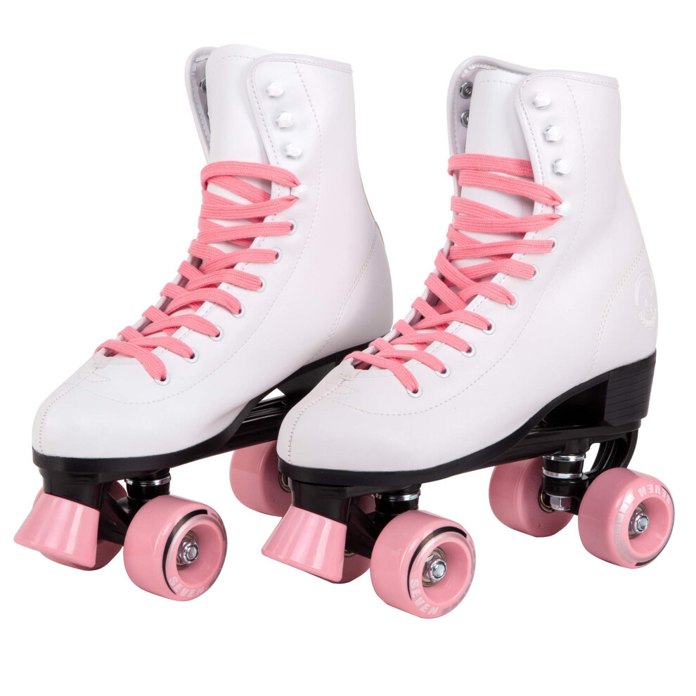 C SEVEN C7skates Quad Roller Skates | Retro Design (Candy Pink  Women's 7 / Youth 6 / Men's 6)