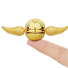 Umnodobn Gold Fidget Spinner Magic Orb Anxiety Toys Stress Relief Reducer Spin Fidgets Hand Bearing Tri Spinner Finger Spinners Toy Focus Fidgeting Re