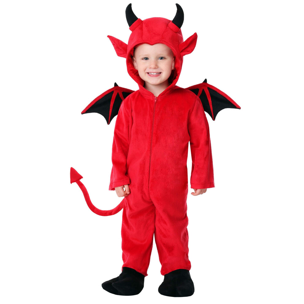 Photos - Fancy Dress Fun Costumes - Toddler's Adorable Devil Costume  Red FUN0445TD(4T Red)