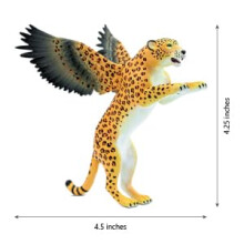 Randimals Leopard -hahmolelu Kotkan siivet 5 Premium Kovakumi Eläimen toimintahahmolelu Hybridiystävä rohkaisee seikkailuihin ja mielikuvitukseen