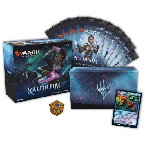 Magic The Gathering Kaldheim Bundle | 10 Draft-Booster (150 Magic-Karten) + Zubeh  r 1