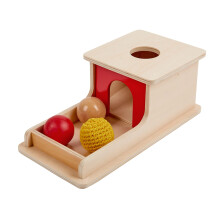 Adena Montessori Wooden Toy for 6-12 Month Baby 3 Balls Sorting and Stacking Colorful Learning Education Toy for Toddler Kid 1-2 Year Old Preschool D