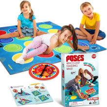 Juego de suelo con poses giratorias cl sicas, divertido tapete gigante para ni os y adultos, ideal para fiestas, actividades familiares de mayor