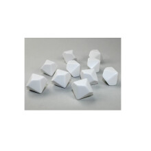 Dados Poliedricos Blancos Opaques Personalizables Chessex D10 (10 Caras) 16mm (5/8in) Paquete de 10