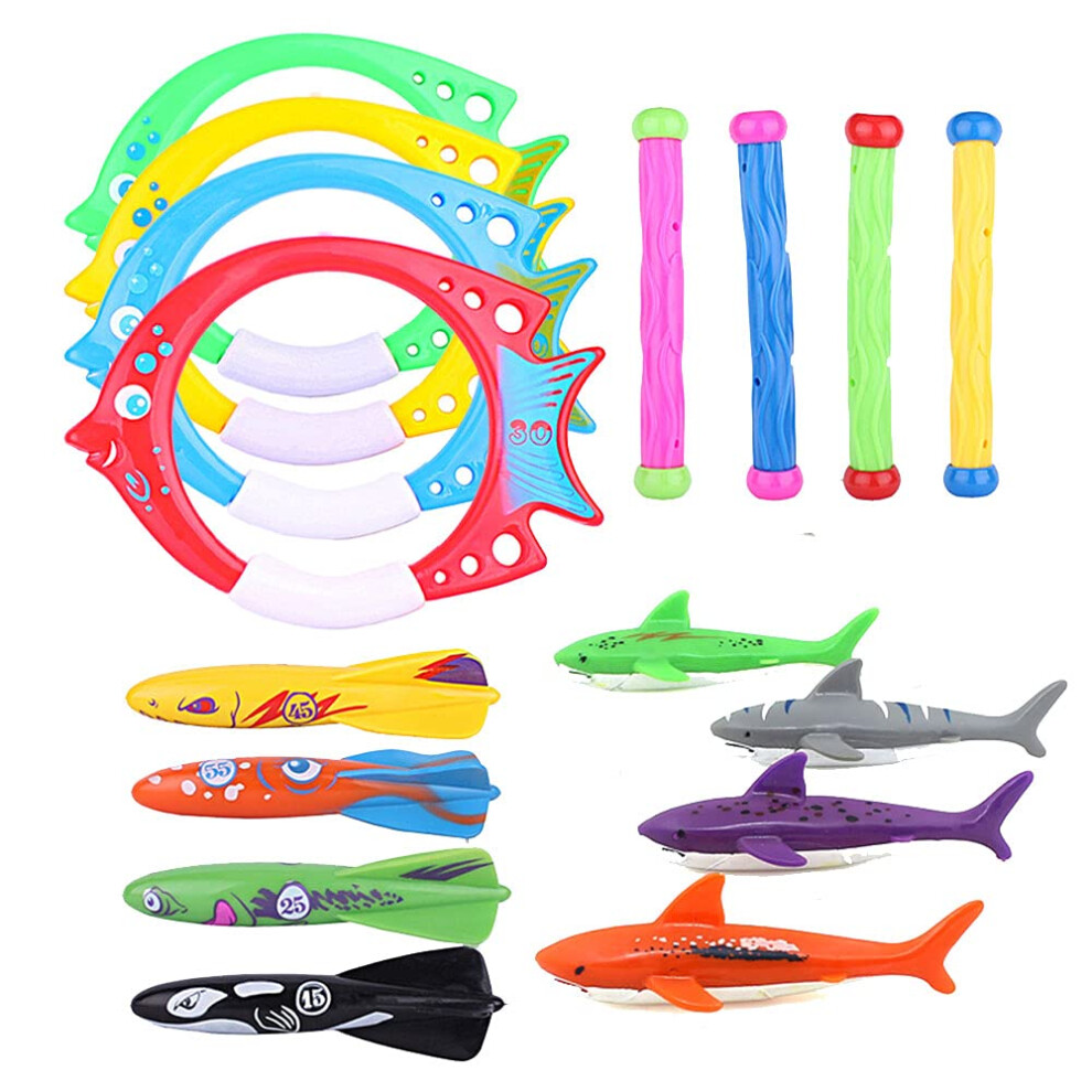 Juguete De Piscina Zhfuys, Torpedo Lanzador, Tibur N Transparente, Juguete Para Nadar Y Bucear-image