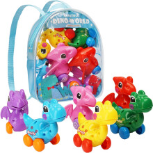 Dinosaur Toys 6 Pack Wind Up Pull Back Dinosaur Toys for 3 4 5 6 Year Old Girls Batolata Chlapci Dinosaur potreby na narozeninovou oslavu s batohem
