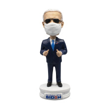 Politieke Satire Biden Bobblehead - Joe Biden Merchandise 2020 met gezichtsbedekking en vliegeniers - Grappige aangepaste Bobblehead Joe Biden-cadeau