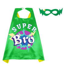 D.Q.Z Superhelden-Cape voor Kinderen met Masker, Nieuwe Cadeaus voor Grote Broer Rolspel Verjaardag Halloween (Groen)