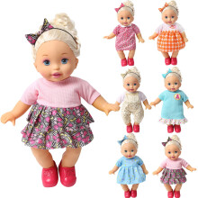 NA BOBO kledingset van 6 voor 12-14-16 inch levend mooie babypopkleding jurk outfits kostuums Dolly mooie pop doek handgemaakt meisje kerst verjaarda