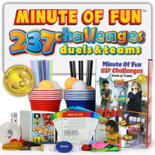 Funwares Minute of Fun Party Game - Geweldige 237 Minute to Win It-spellen Leuke spellen voor het hele gezin Spelletjesavondactiviteiten voor tieners