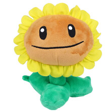 JHESAO 8"""" Sunflower Plants and Zombies vs Plush Zombies Toys PVZ Plushies 1 2 Stuffed Soft Doll Sunflower Plush New