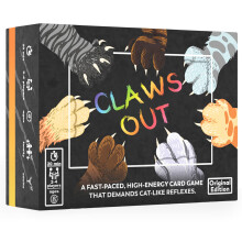 Claws Out Fun Card Game - Hilarious Fast and Fun Card Game for Adults Teens and Kids Wildly Fun Cat Games for Kids and Adults Cat Themed Gift