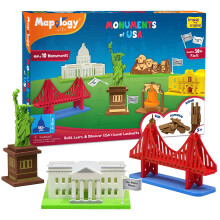 Imagimake Mapology Monuments of USA | 3D rejtvnyek gyerekeknek | STEM jtkok s jtkok | Oktatjtkok 5-7 ves gyerekeknek | Szletsnapi ajndk