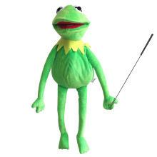 Kermit Kikkerpop met poppen Armbedieningsstaaf 50 stuks Kermit Kikkerstickers Zachte handkikker Gevulde knuffel cadeau-idee? voor vakantieVerjaardag