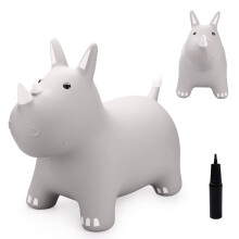 PlayZap Bouncy Animal per bambini piccoli, cavallo gonfiabile per bambini, cavallo saltellante, gonfiabile, da cavalcare, per esterni e interni,