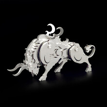 Microwereld 3D Metalen puzzel Mechanische koe Metalen modelsets Staal Warcraft Collectie Uitdaging 3D-puzzels Hersenen voor volwassenen Teaser DHZ Di