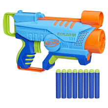 Nerf Elite Junior Explorer Easy-Play Toy Foam Blaster 8 dardos para crian as jogos ao ar livre de 6 anos ou mais