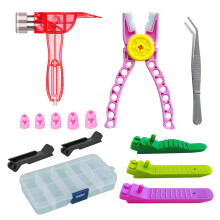 SIOYTOER Building Blocks Tool Kit Brick Separator Tools Compatible with Lego &Technic Mini Blocks Tool Set Multi-Functional Hammer Pliers Tweezers Fin