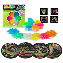 Lite Brite HD Modelo e conjunto de recargas de peg mais Mini-Pegs de armazenamento 360 e 8 modelos