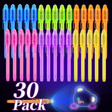 ENJOCASES 30 Pieces Invisible Ink Pen with UV Light Spy Pen Magic Marker for Kids Secret Message Pens Party Favors Ideas Gifts Easter Day Hallowe