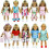 Reeraa 20 PCS Roupas e acess   rios de boneca de 18 polegadas para presente de roupas de boneca americana de 18 polegadas, incluindo 10 conjuntos c 2