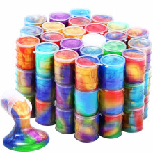 GALXSLIMR hords Slime 48 csomagos Mini Galaxy Slime Party kedvencek lnyoknak fiknak Szuper puha s rugalmas nylkakszlet gyerekeknek Valentin-nap