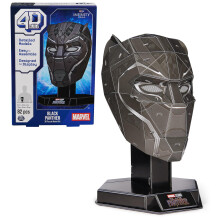 4D Build Marvel Black Panther 3D puzzle modellkszlet llvnnyal 82 db | Wakanda Forever Black Panther asztali dekorci | 3D rejtvnyek felnotteknek