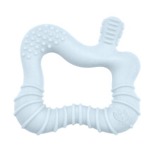 green sprouts Silicone Molar Teether  12mo+  Platinum-Cured Silicone  Sterilizer Safe  Tested for Hormones - Light Blueberry