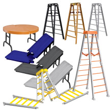 Offre de luxe avec table et   chelle pour figurines de catch de la WWE