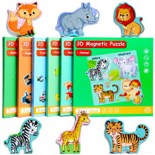 Magnetic Puzzles for Kids Ages 1-3 Travel Toddler Puzzles Ages 2-4 Year Animal Activities Toy for Boys & Girls 3-5 yo - Learning Magnet Gift fo