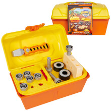 PAW PATROL - Rubble & Crew Construction Toolbox med 4 -delade barnverktygsset och byggande leksaker ltsas Spela barnleksaker fr pojkar och flic