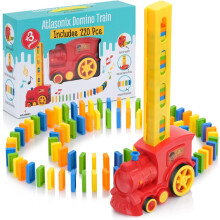 Sada 220 domino vlaku chlapci devcata narozeninov hracka kreativn drky pro vekov kategorie 3 4 5 6 7 8 9 10 montessori domino automat automatick