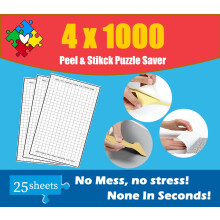 25 Sheets Puzzle Saver Puzzle limplader Bevar 4? 1000 stykker puslespil lim og ramme skr?l og stick puzzle sparer puslespilm?rkater