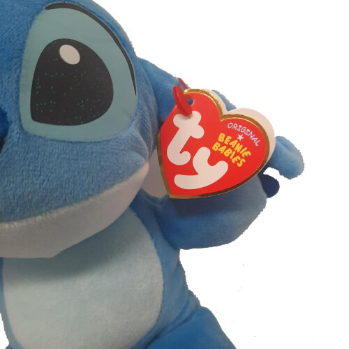 Ty TY Beanie Baby Stitch - (bl?d krop) -6"""" Bl? 2