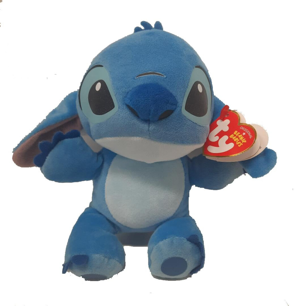 Ty Beanie Baby Stitch - (Soft Body) -6"""" Blue