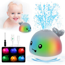 Baby Peuter Babybadspeelgoed - Oplichtende Toddla Walvis Badspeelgoed Sprinkler voor kinderen van 1-3 2-4 3-5 4-8 Schimmelvrije badkuip Water Zwembad