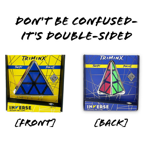 Project Genius | Inverse: Triminx Twist & Solve Puzzle - Difficulty Level: Easy Triangular Handheld Puzzle Fun D?cor & Gift Idea Project Geniu 1