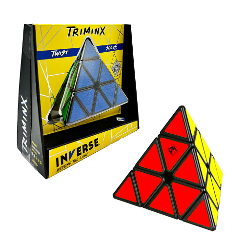 Project Genius | Inverse: Triminx Twist & Solve Puzzle - Difficulty Level: Easy Triangular Handheld Puzzle Fun D?cor & Gift Idea Project Geniu