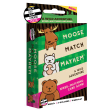 Moose Match Mayhem - by Taco Cat Goat Cheese Pizza - A Wild Adventure Speed-Matching Card Game! Easy Fast and Fun for Family Game Night for Kids Ag