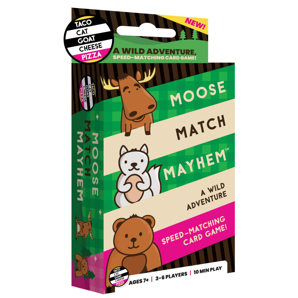Photos - Board Game Blue Orange Moose Match Mayhem - by Taco Cat Goat Cheese Pizza - A Wild Adventure Speed-Matching Card Game! Easy Fast and Fun for Family