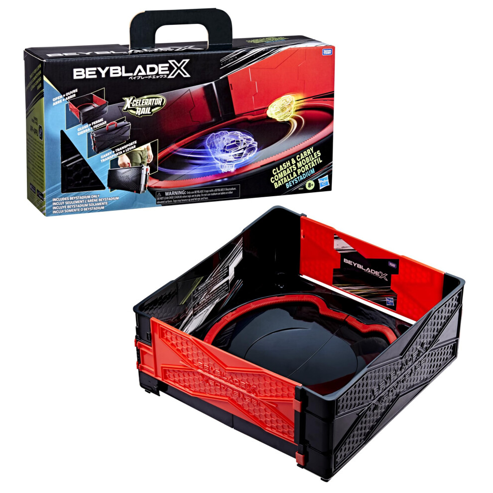 Beyblade X Clash & Carry Beystadium Battle Arena Spinning-Top Toys Kids Gifts Ages 8+